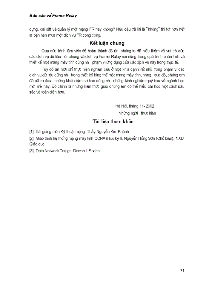 image for page Báo cáo về dịch dữ liệu Frame Relay