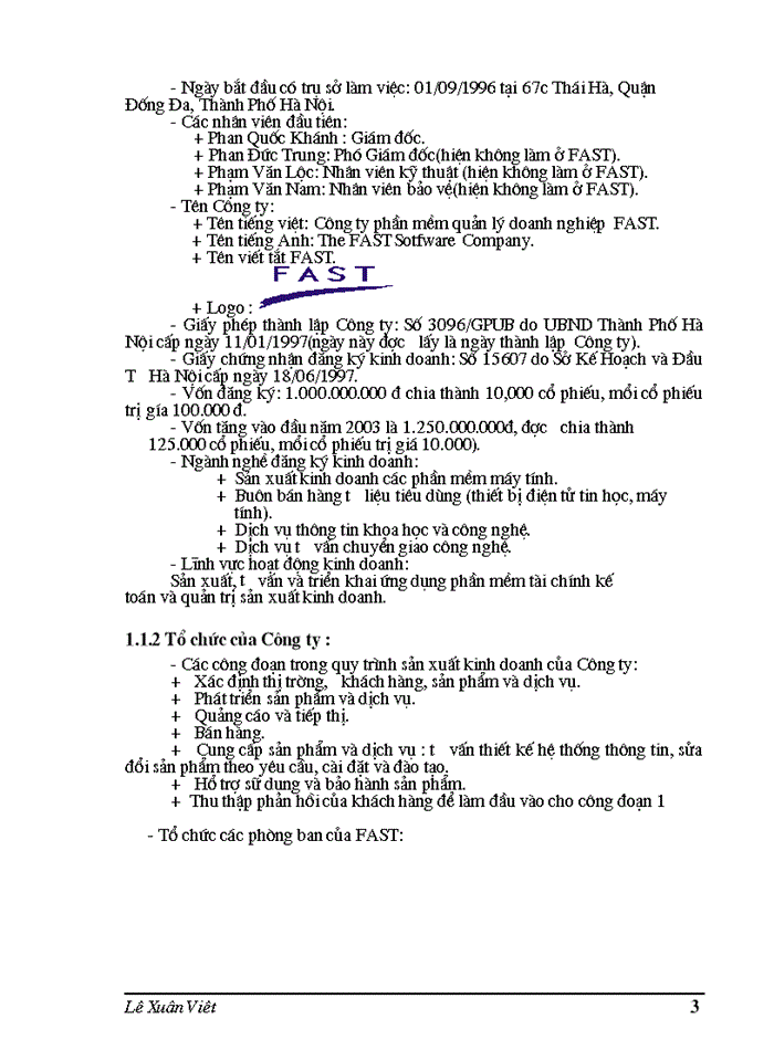 image for page THS Phân tích thiết kế hệ thống thông tin quản lý nhân sự tại Công ty Phần mềm quản lý doanh nghiệp FAST