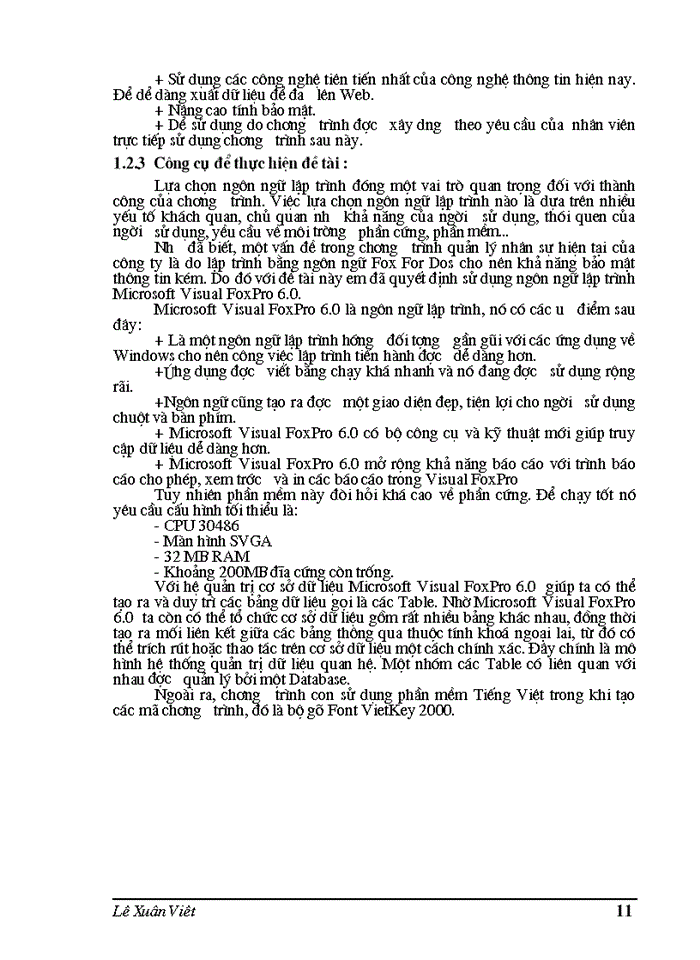 image for page THS Phân tích thiết kế hệ thống thông tin quản lý nhân sự tại Công ty Phần mềm quản lý doanh nghiệp FAST