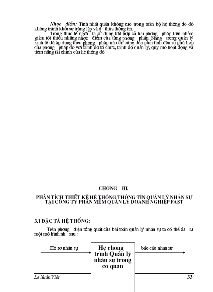 image for page THS Phân tích thiết kế hệ thống thông tin quản lý nhân sự tại Công ty Phần mềm quản lý doanh nghiệp FAST