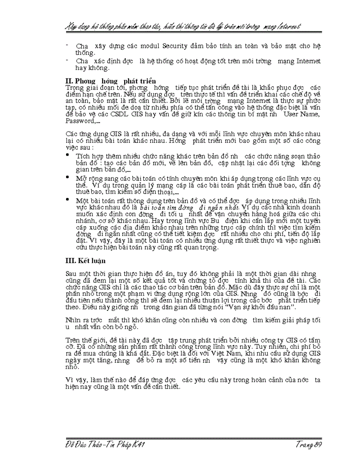 image for page THS Xây dựng hệ thống GIS trên Internet