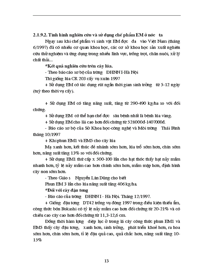 image for page Nghiên cứu ảnh hưởng của chế phẩm vi sinh vật EM Effective Micoorgamisms đến sinh trưởng phát triển năng suất và phẩm chất dâu đốn sát vụ Đông tại trường Đại học Nông nghiệp I - Hà Nội