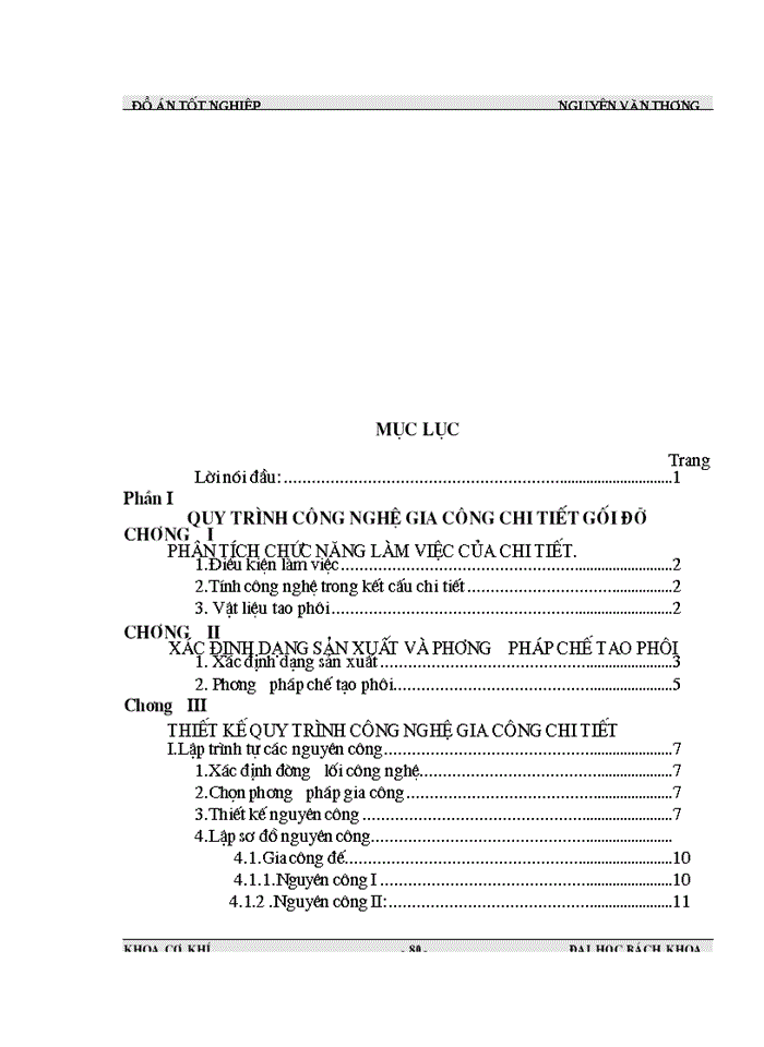 image for page THS Tính toán thiết kế quy trình công nghệ chế tạo và đồ gá một số đồ gá để gia công chi tiết Thân và Nắp Gối Đỡ