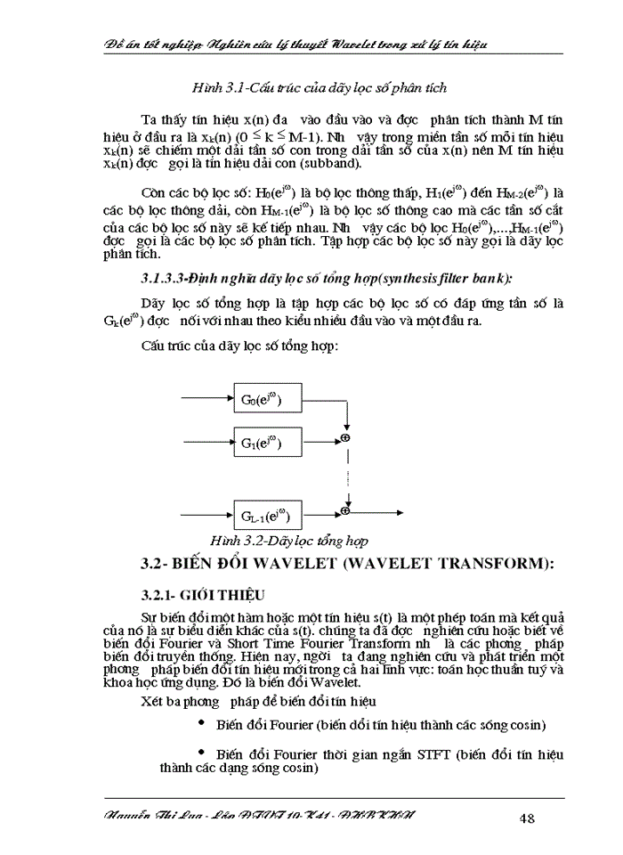 image for page Nghiên cứu lý thuyết Wavelet trong xử lý tín hiệu