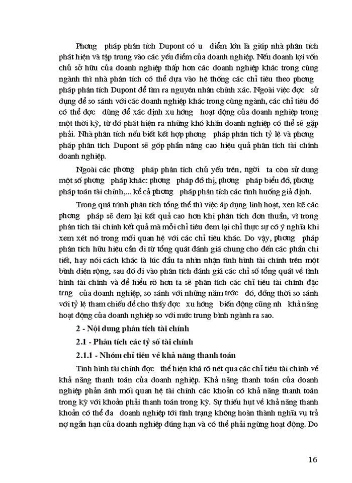 image for page Ứng dụng phương pháp tỷ số và so sánh vào phân tích tài chính tại Công ty May Đức Giang