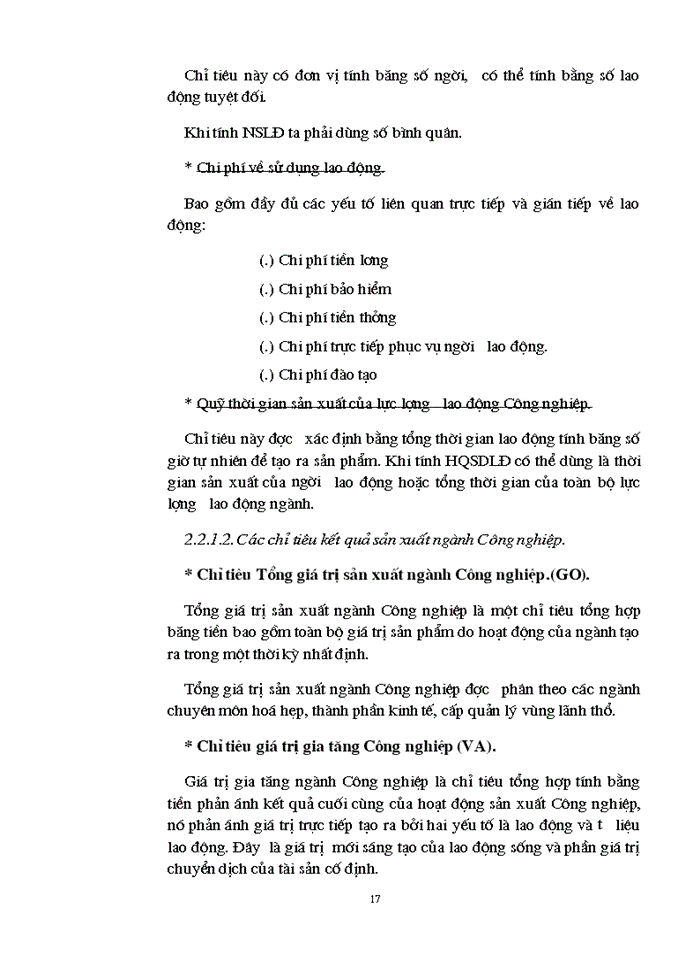 image for page Sử dụng Một số phương pháp thống kê phân tích hiệu quả sử dụng lao động trong Công nghiệp