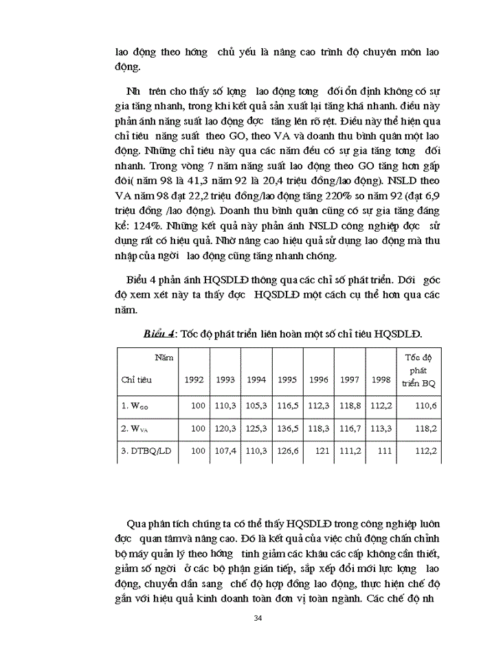 image for page Sử dụng Một số phương pháp thống kê phân tích hiệu quả sử dụng lao động trong Công nghiệp