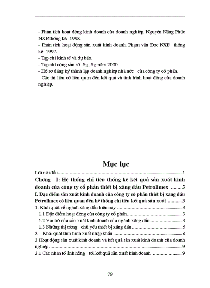 image for page Nghiên cứu thống kê kết quả Sản xuất Kinh doanh của Công ty Cổ phần thiết bị Xăng Dầu Petrolimex