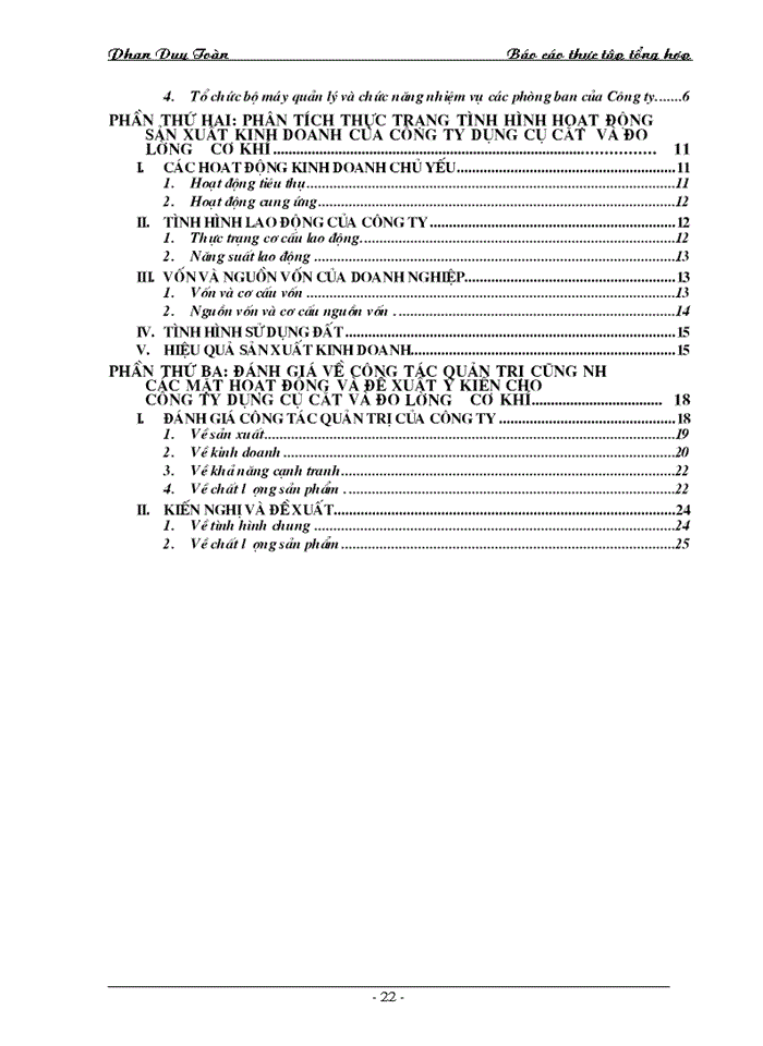 image for page Báo cáo Tauh Công ty Dụng cụ cắt và đo lường cơ khí