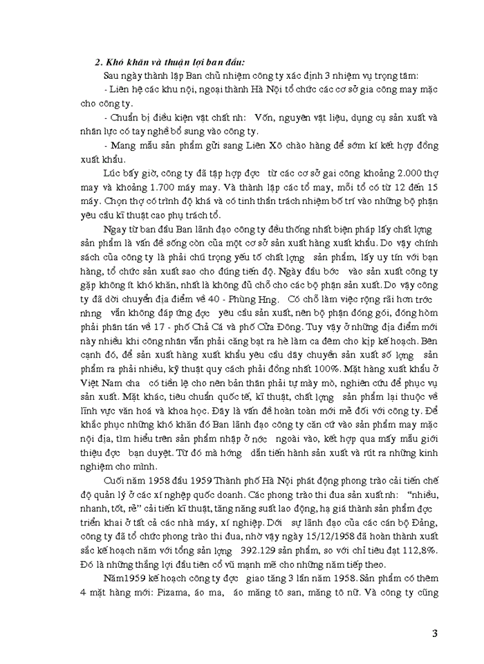 Báo cáo Tại Công ty may Thăng Long