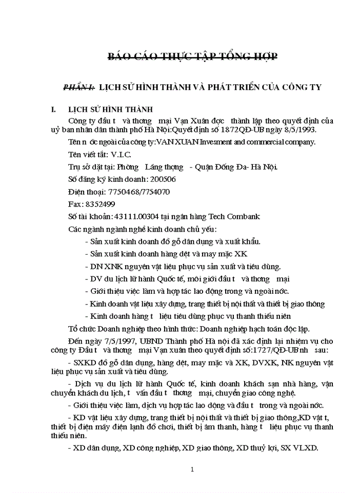 image for page Báo cáo Tại Công ty Đầu tư và Thương mại Vạn Xuân