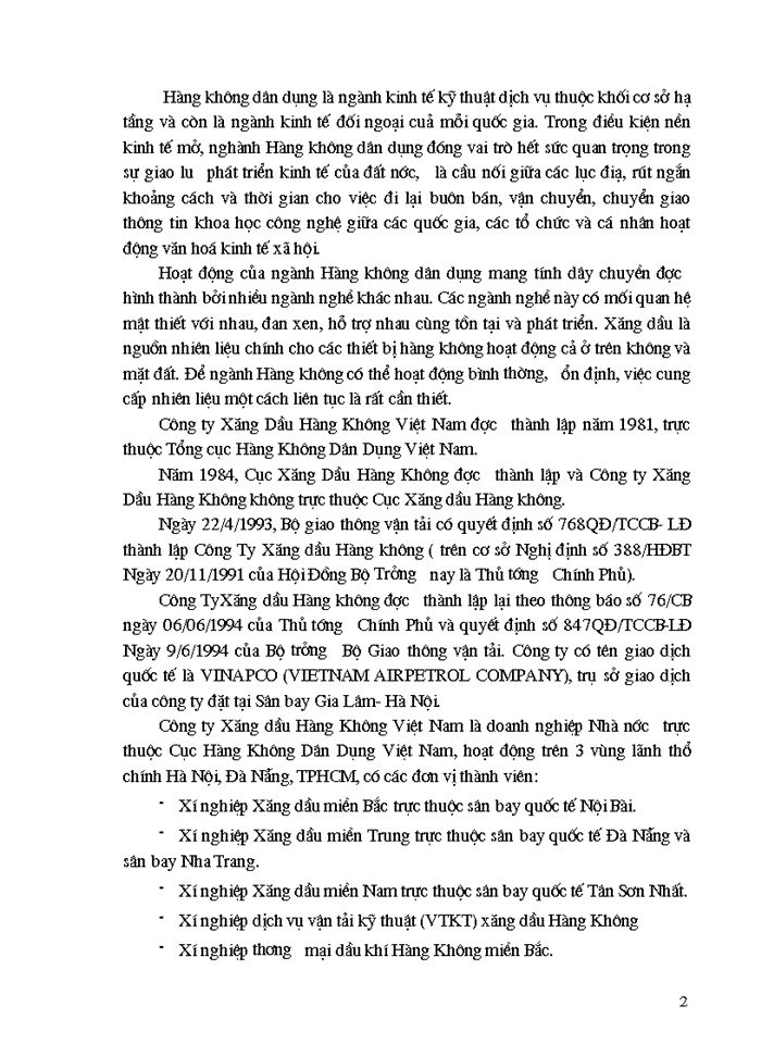 image for page Báo cáo Tại Công ty Xăng Dầu hàng không Việt Nam