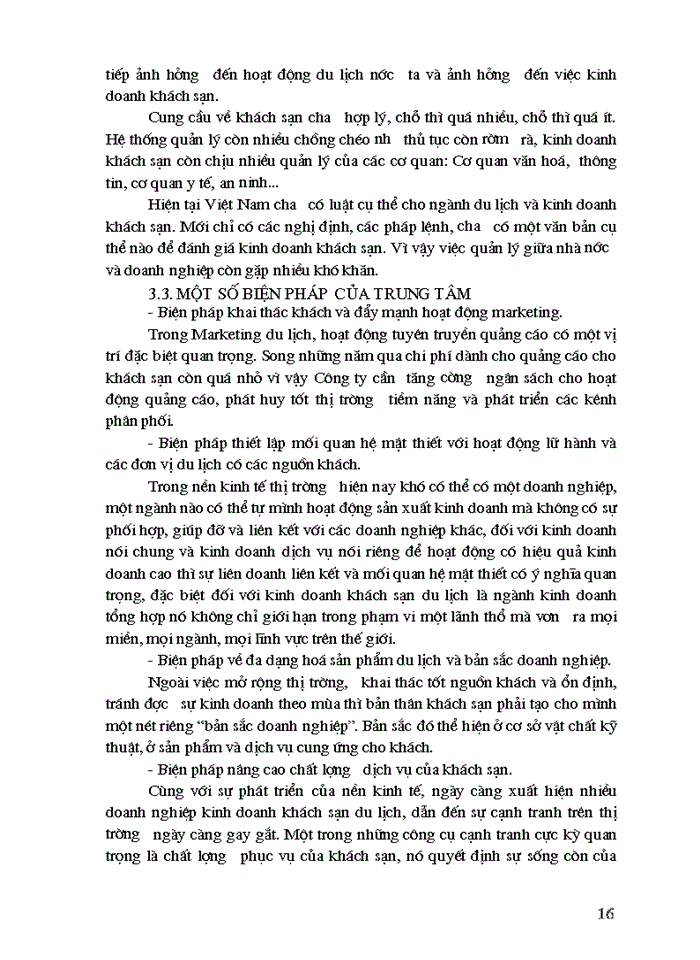 image for page Báo cáo Tại trung tâm thực hàng nghề khách sạn