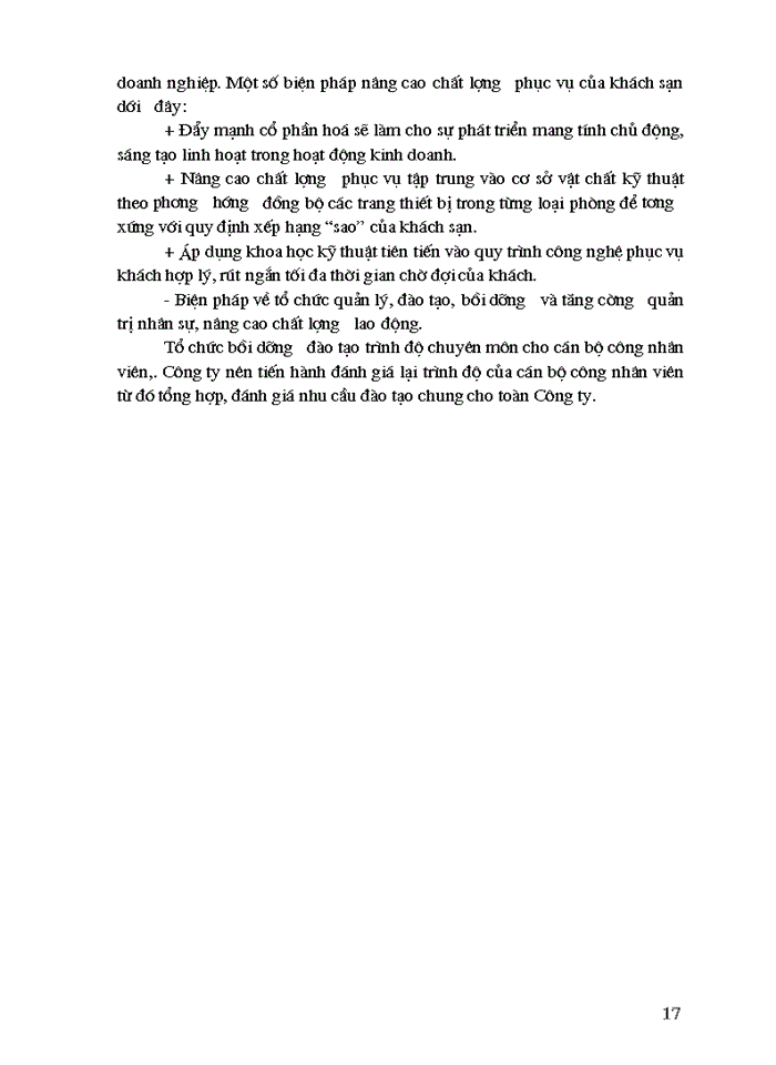 image for page Báo cáo Tại trung tâm thực hàng nghề khách sạn