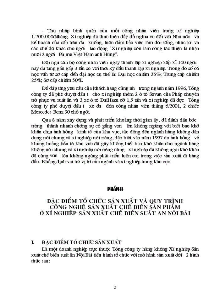 image for page Báo cáo Tại xí nghiệp sản xuất chế biến suất ăn Nội Bài