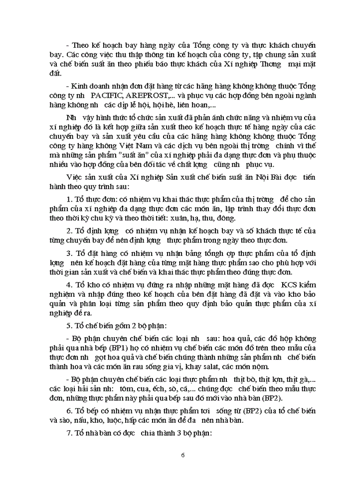 image for page Báo cáo Tại xí nghiệp sản xuất chế biến suất ăn Nội Bài