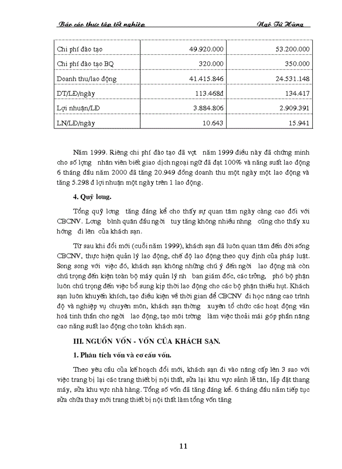 image for page Báo cáo Tại khách sạn Dân Chủ