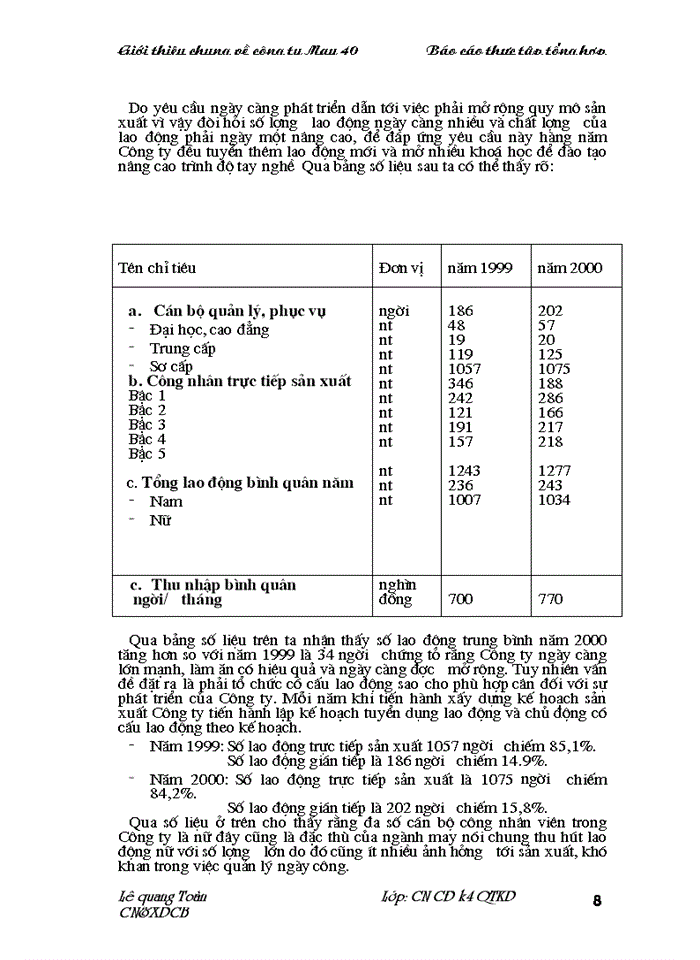 image for page Báo cáo Tại Công ty May 40