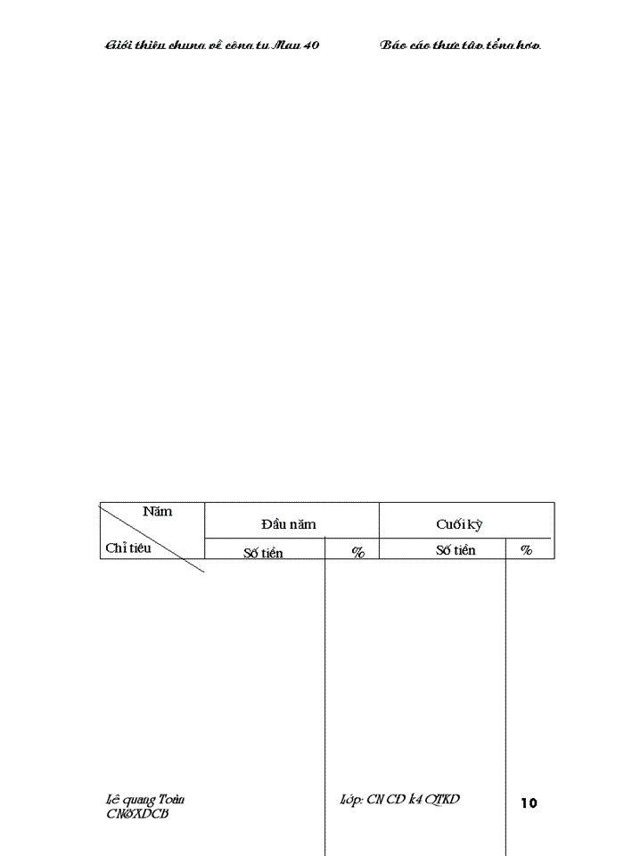 image for page Báo cáo Tại Công ty May 40