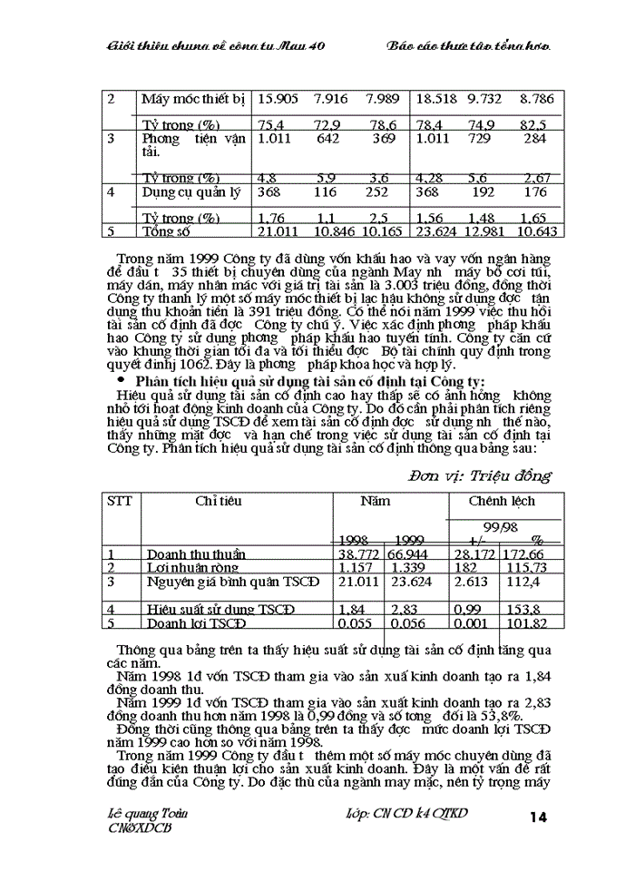 image for page Báo cáo Tại Công ty May 40