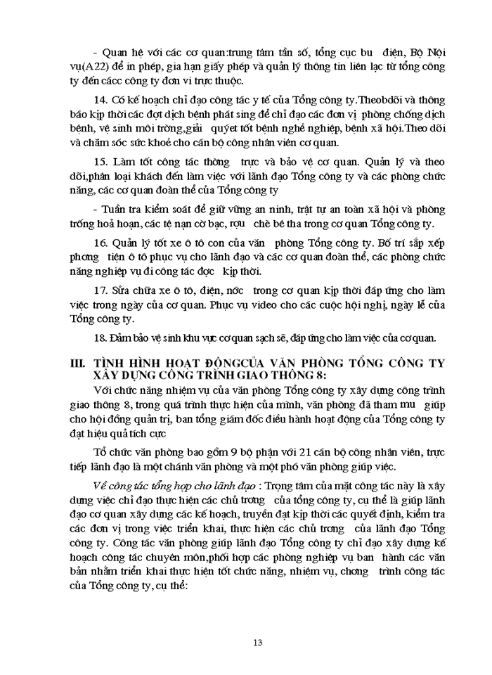 image for page Báo cáo Tại Tổng Công ty Xây dựng công trình giao thông 8