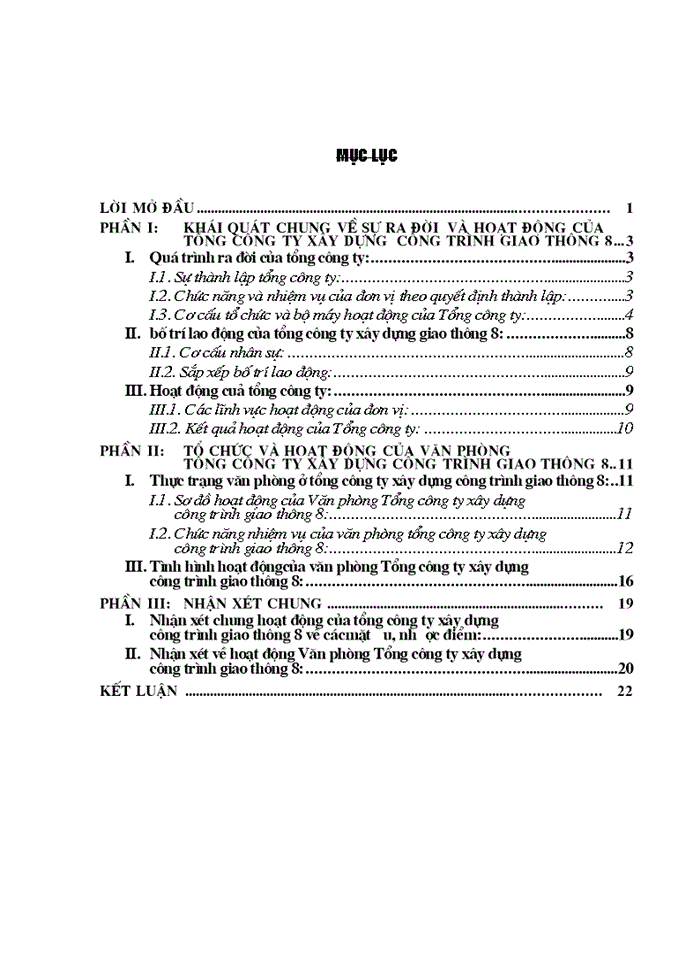 image for page Báo cáo Tại Tổng Công ty Xây dựng công trình giao thông 8