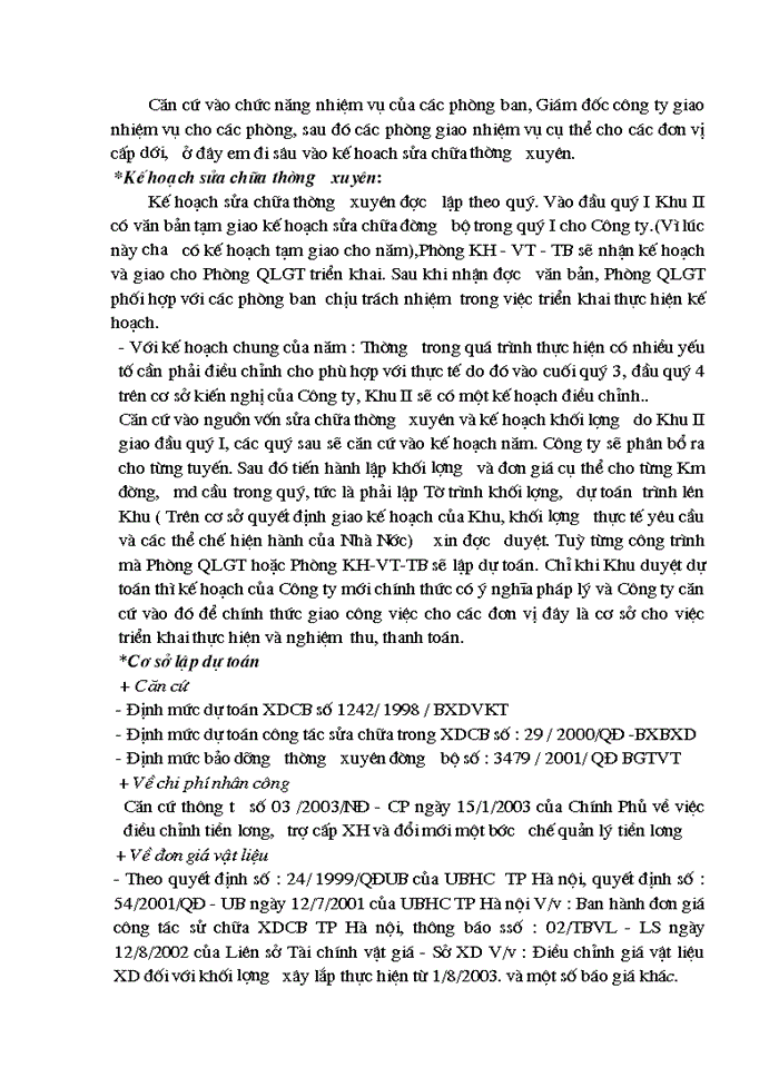 image for page Báo cáo Tại Công ty quản lý và sửa chữa đường bộ 234