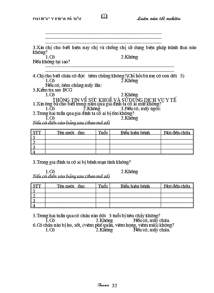 image for page Mô tả thực trạng nhu cầu chăm sóc sức khỏe và sử dụng dịch vụ Y tế tại Bắc cạn