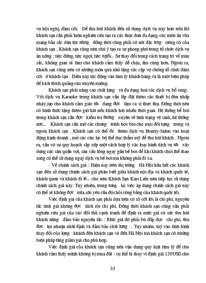 image for page Vận dụng mô hình chuỗi giá trị để phân tích khả năng cạnh tranh của khách sạn Kim liên