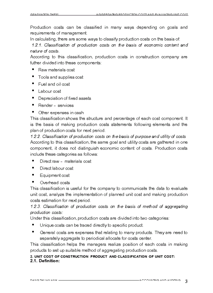 image for page Aggregating procuction costs amd evaluating unit cost