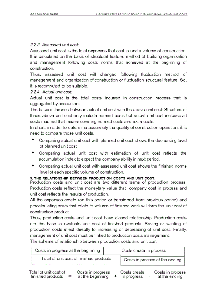 image for page Aggregating procuction costs amd evaluating unit cost