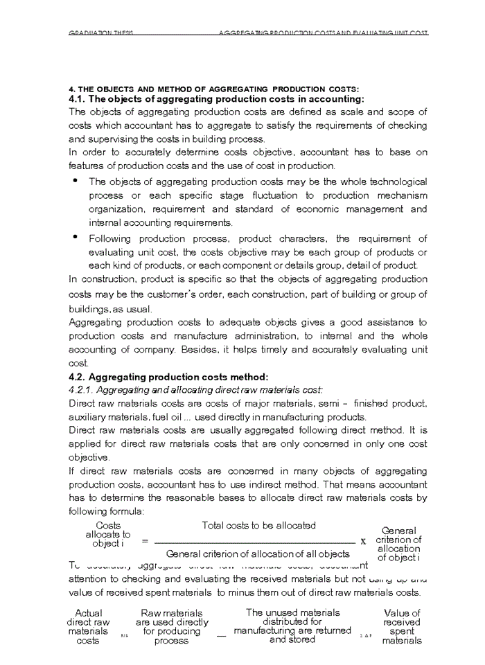 image for page Aggregating procuction costs amd evaluating unit cost