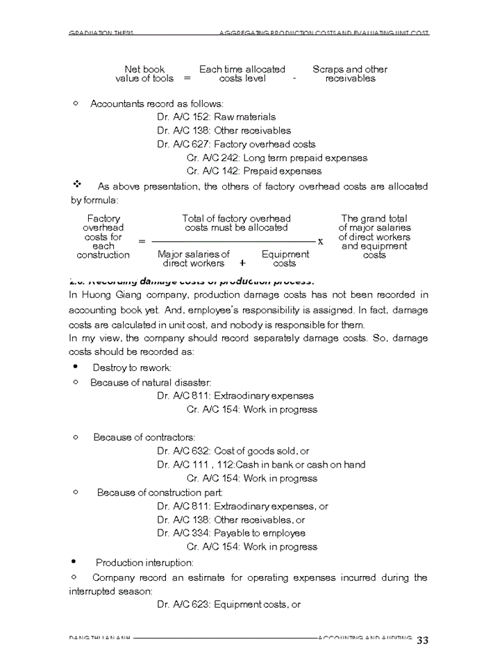 image for page Aggregating procuction costs amd evaluating unit cost