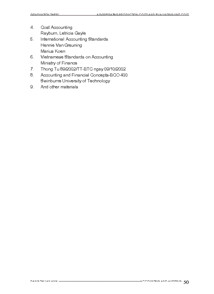 image for page Aggregating procuction costs amd evaluating unit cost