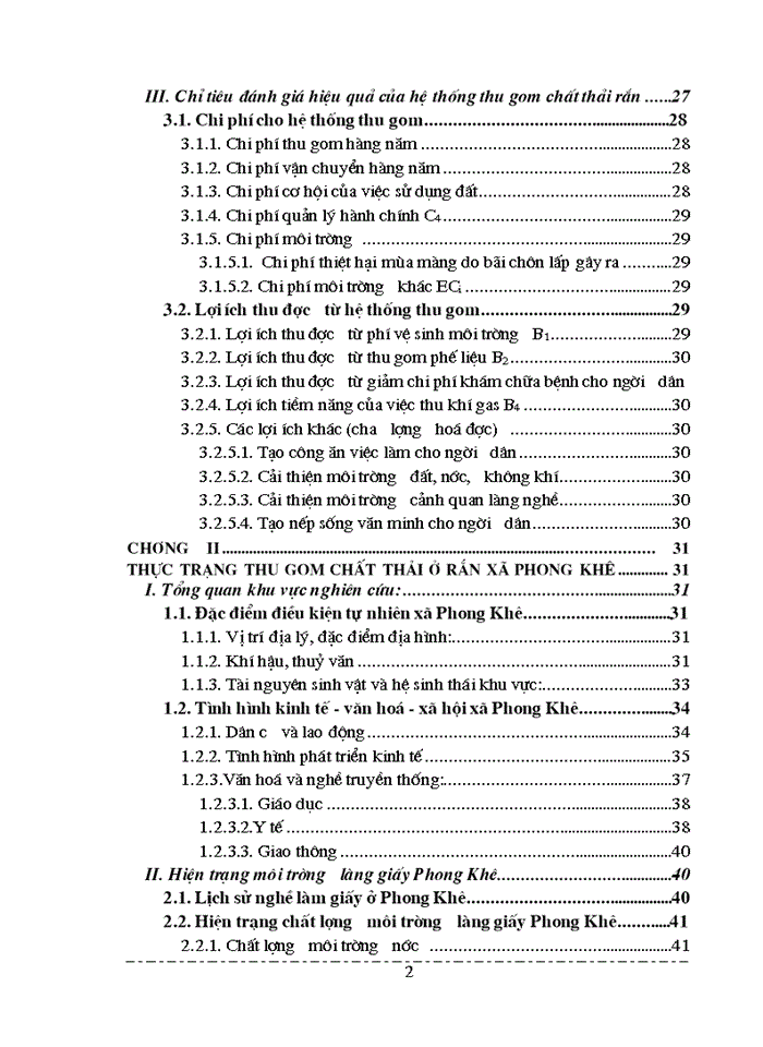image for page Tính toán hiệu quả kinh tế của việc thiết lập hệ thống thu gom chất thải rắn làng giấy Phong Khuê huyện Yên Phong BN