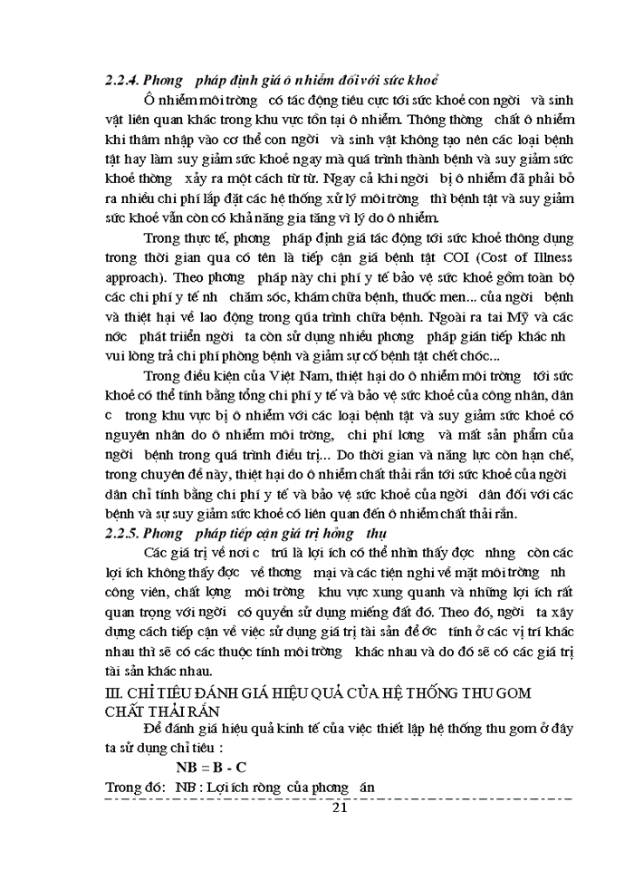 image for page Tính toán hiệu quả kinh tế của việc thiết lập hệ thống thu gom chất thải rắn làng giấy Phong Khuê huyện Yên Phong BN