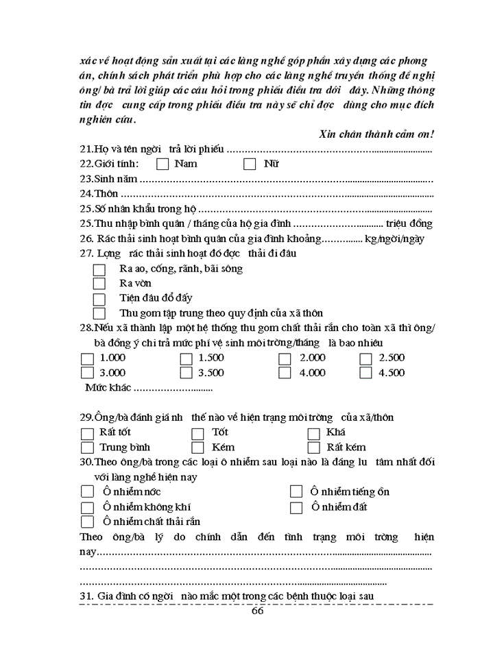 image for page Tính toán hiệu quả kinh tế của việc thiết lập hệ thống thu gom chất thải rắn làng giấy Phong Khuê huyện Yên Phong BN