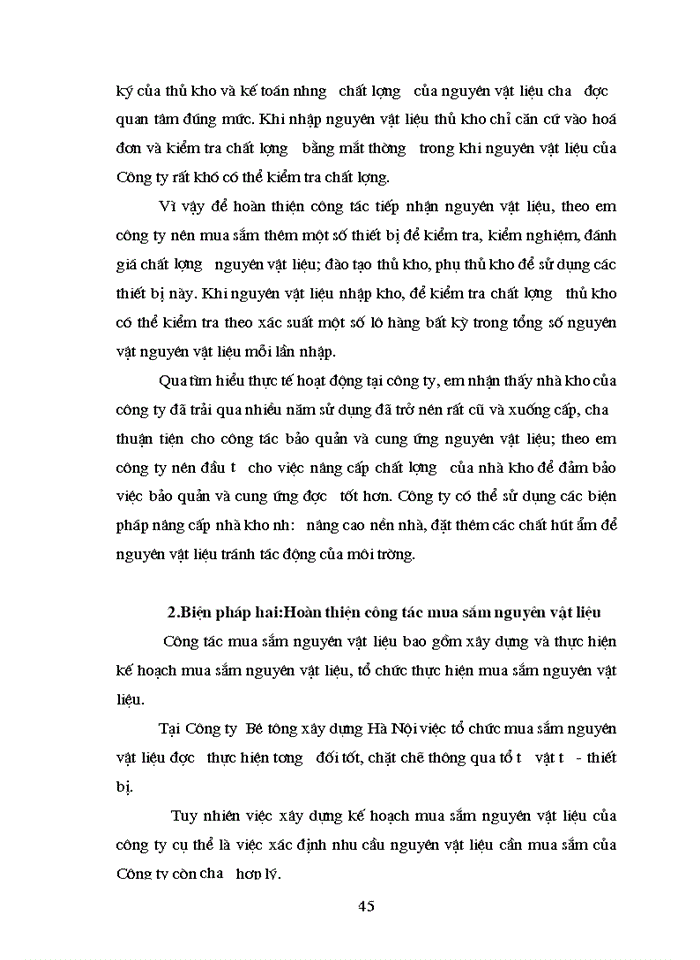 image for page Tình hình quản lý Nguyên vật liệu tại Công ty Bê tông Xây dựng Hà Nội