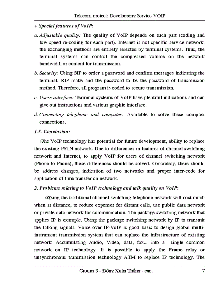 image for page Developping Service VOIP