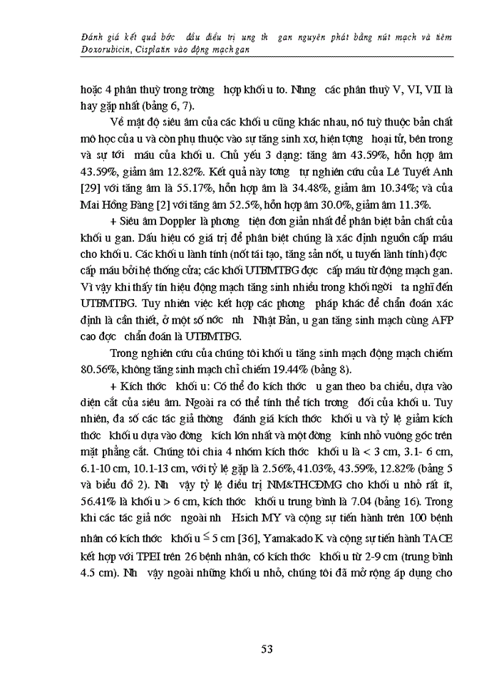 image for page Đánh giá kết quả bước đầu điều trị ung thư gan nguyên phát bằng nút mạch và tiêm Doxorubicin Cisplatin vào