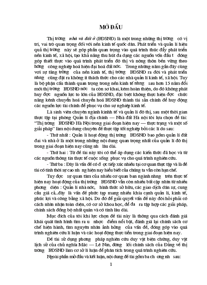 image for page Thị trường Bất động sản nhà đất Hà Nội trong giai đoạn hiện nay Thực trạng và Giải pháp