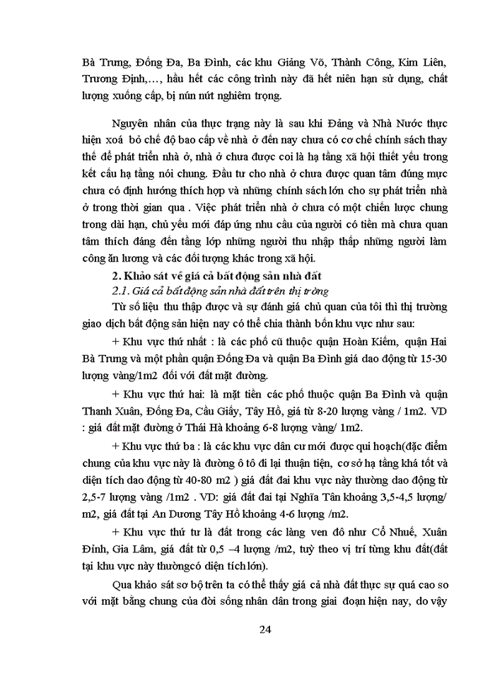 image for page Thị trường Bất động sản nhà đất Hà Nội trong giai đoạn hiện nay Thực trạng và Giải pháp