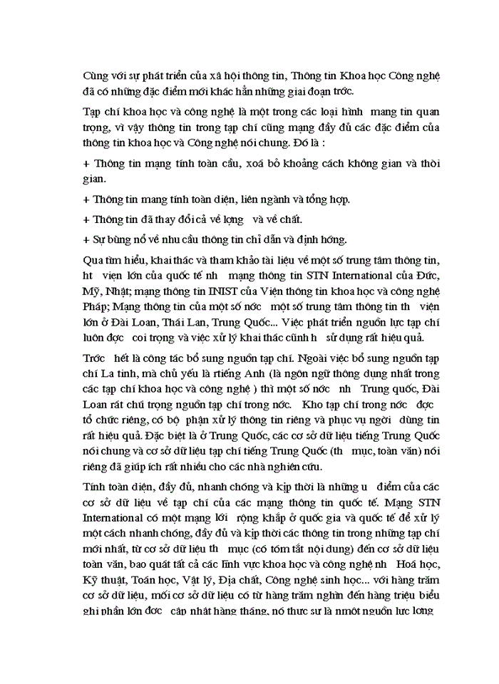 image for page Tổ chức khai thác và sử dụng nguồn tạp chí tại Trung tâm Thông tin Tư liệu khoa học và công nghệ