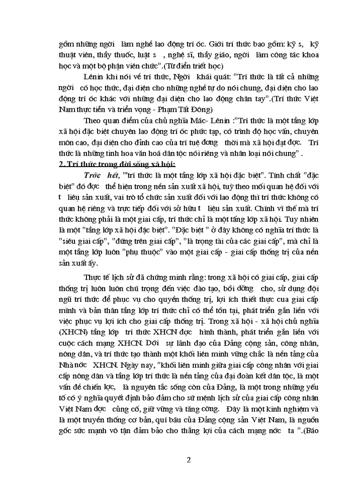 image for page Triết mác Trí thức trong sự nghiệp Công nghiệp hóa - Hiện đại hóa ở nước ta hiện nay