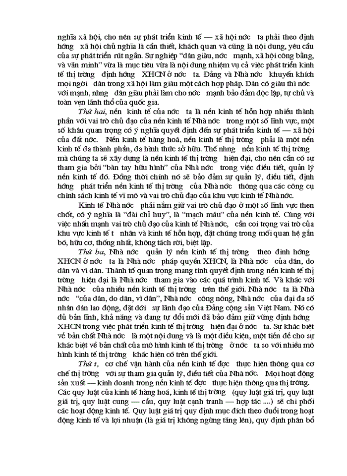 image for page Triết mác Vai trò kinh tế của Nhà nước trong nền kinh tế Kinh tế Thị trường định hướng Xã hội Chủ nghĩa ở nước ta hiện nay