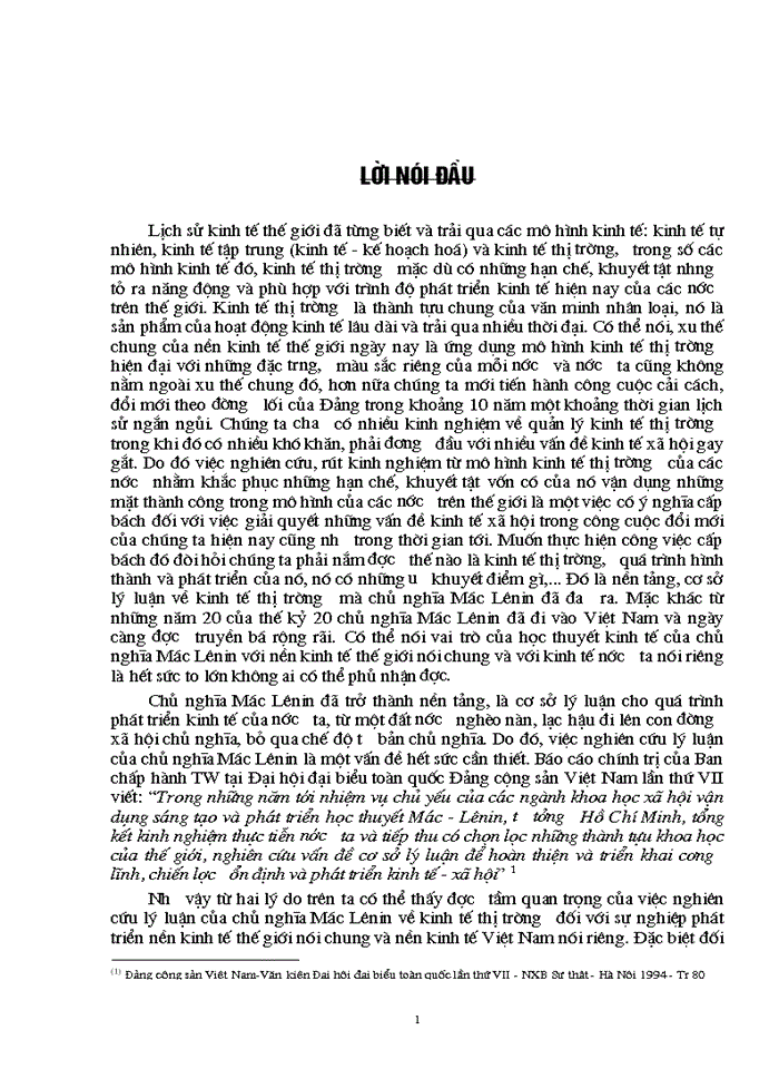 image for page Triết mác Lý luận về chủ nghĩa Mác - Lênin về Kinh tế Thị trường và sự vận dụng để Xây dựng nền Kinh tế Thị trường định hướng Xã hội Chủ nghĩa