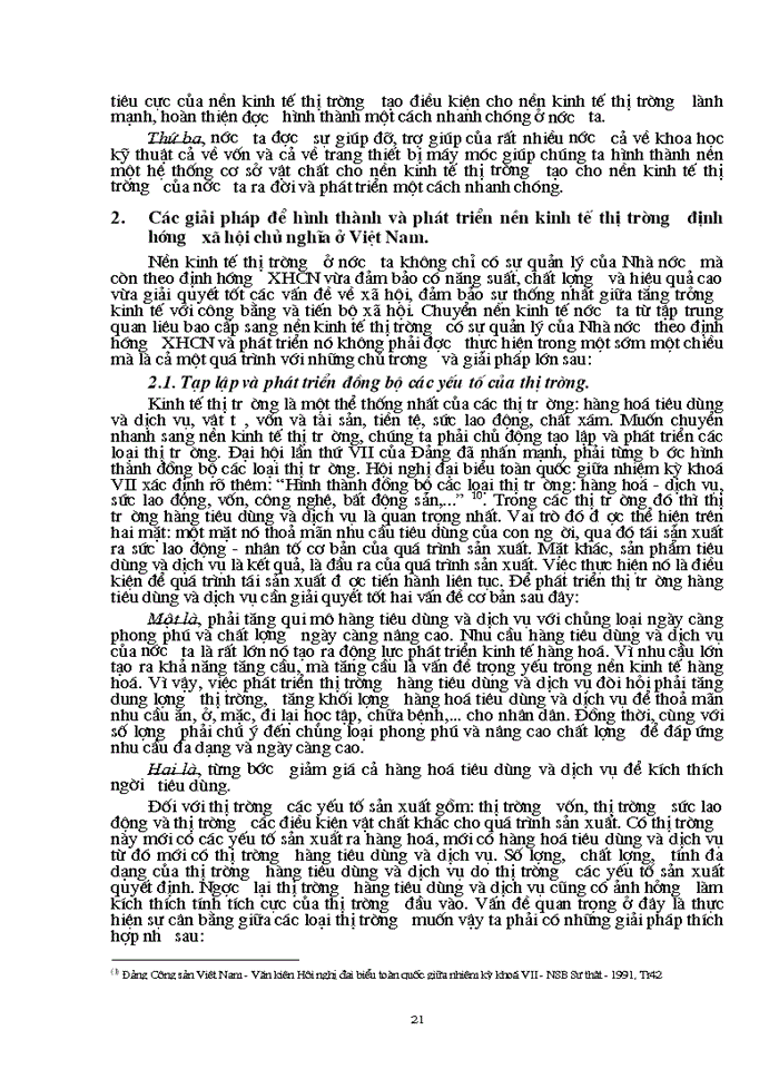 image for page Triết mác Lý luận về chủ nghĩa Mác - Lênin về Kinh tế Thị trường và sự vận dụng để Xây dựng nền Kinh tế Thị trường định hướng Xã hội Chủ nghĩa