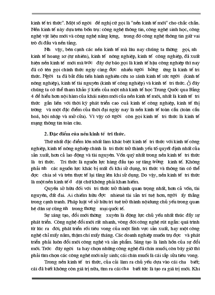 image for page Triết mác Sự tác động của con người Việt Nam vào nền kinh tế tri thức