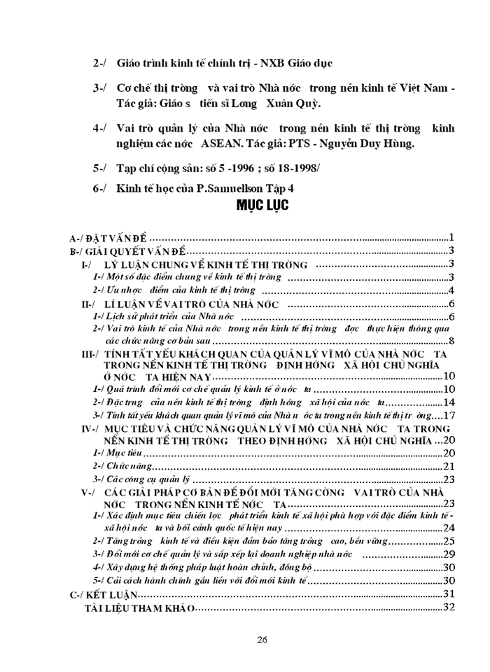image for page Triết mác Vai trò kinh tế của Nhà nước trong nền Kinh tế Thị trường định hướng Xã hội Chủ nghĩa ở Việt Nam hiện nay