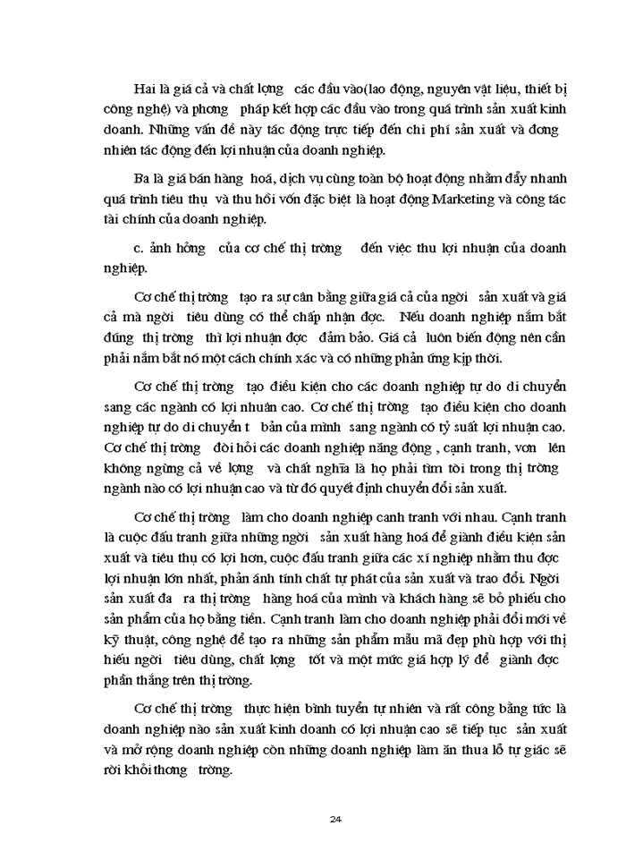 image for page Triết mác Vai trò của lợi nhuận trong nền Kinh tế Thị trường hiện nay